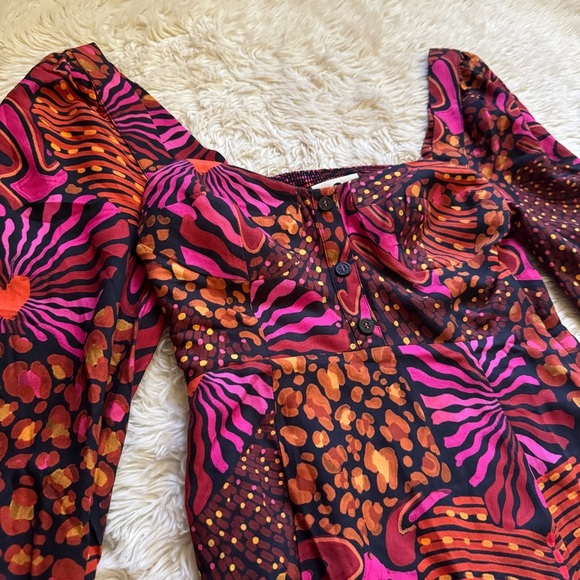 NWT Farm Rio Leopard Hearts Mini Dress - Size XS - Picture 5 of 8